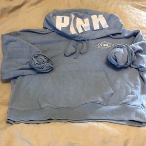 VS pink crop hoodie